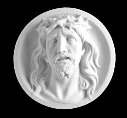 SYNTHETIC MARBLE DISK WITH CHRIST
